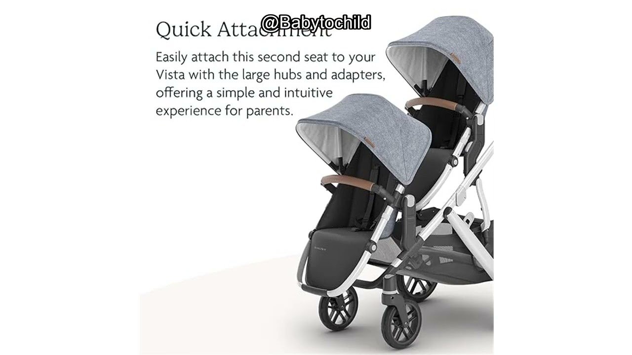 review-1-24 UPPAbaby RumbleSeat V2+ attached to Vista stroller in double configuration