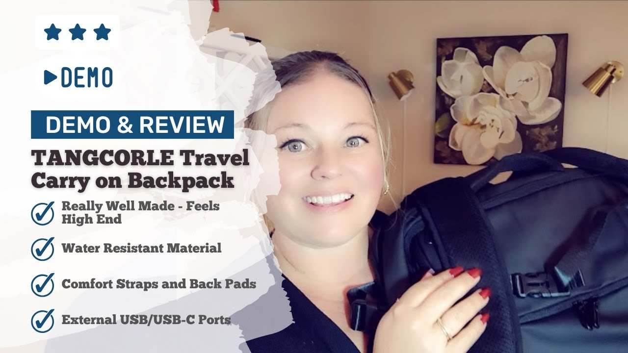 review-2-16 TANGCORLE backpack features and padding detail