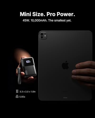 review-3-11 INIU Mini power bank shown alongside a phone for scale